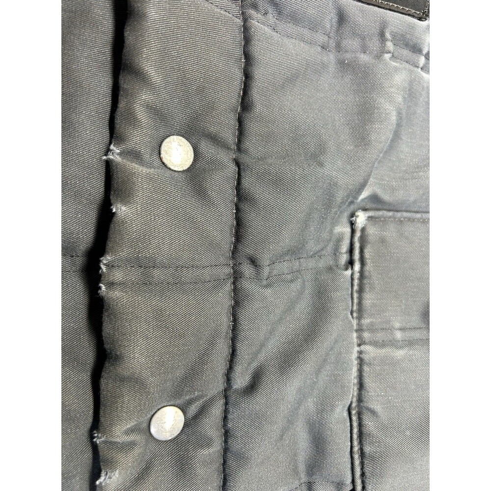 Unitog Mens XL Black Quilted Workwear Vest Snap Front Made in USA Vintage TEXACO - Picture 4 of 6
